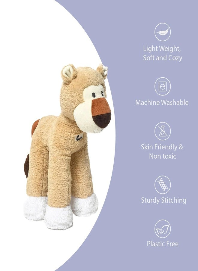 Mi Arcus Lion Cub Soft Plush Toy Made with Tiger Fur Brown- Height 33 cm - Image 5